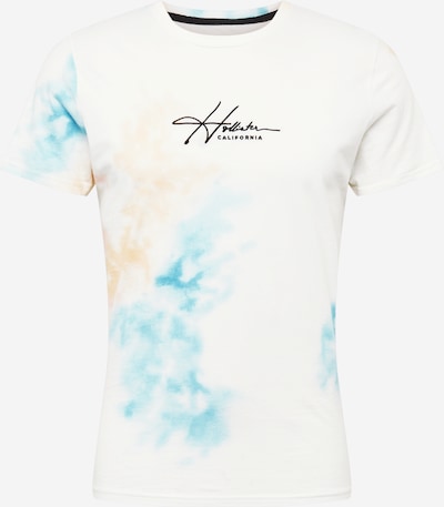 HOLLISTER T-Shirt in hellbeige / himmelblau / schwarz / weiß, Produktansicht