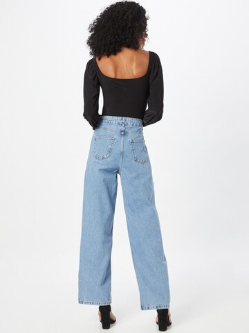 Warehouse Wide Leg Jeans in Blau