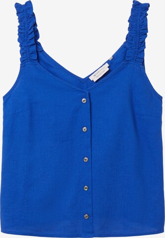 TOM TAILOR DENIM Blouse in Blauw: voorkant