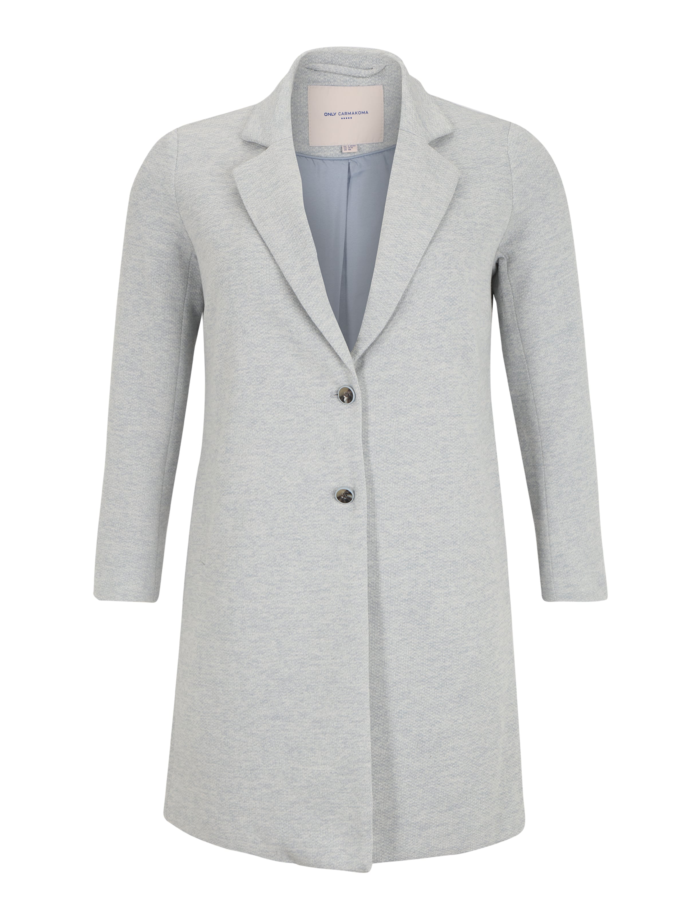 ONLY Carmakoma Přechodný kabát 'CARRIE' – modrá: přední strana