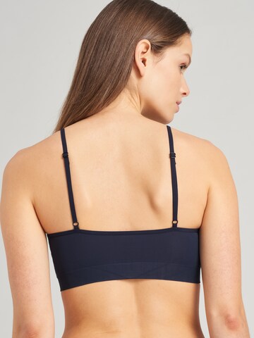 SCHIESSER Bustier ' Seamless Technical Stripes ' in Blau