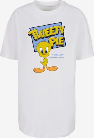 T-shirt oversize 'Classic Tweety Pie' F4NT4STIC en blanc : devant