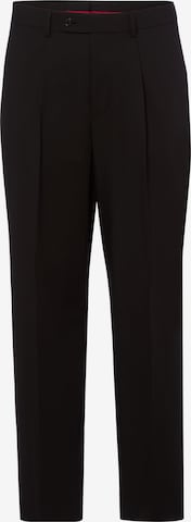 Finshley & Harding London Regular Pantalon 'Jaxdon' in Zwart: voorkant