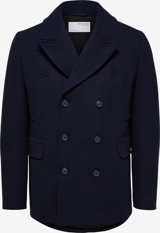 SELECTED HOMME Between-seasons coat 'Karl' in Blue: front