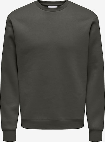 Only & Sons Sweatshirt 'ONSCERES' in Green: front
