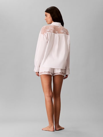 Calvin Klein Schlafshirt in Weiß
