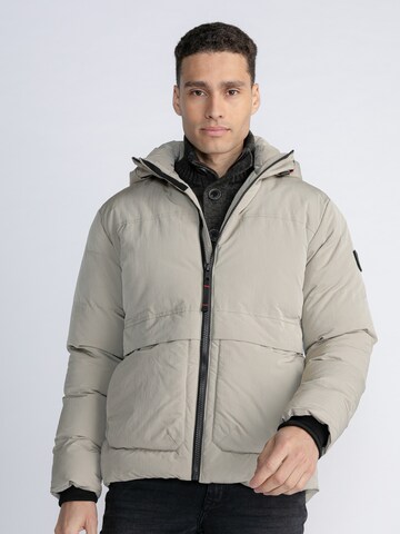 Petrol Industries Between-season jacket 'Northbrook' in Green: front