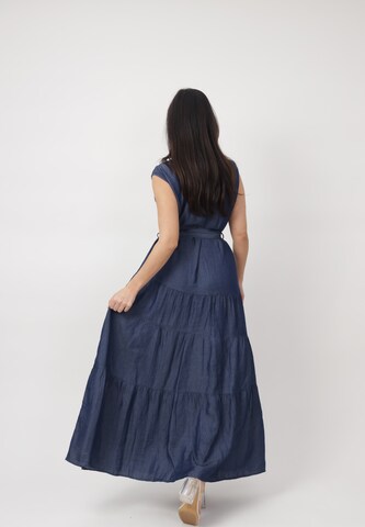 Abito camicia di Elara in blu