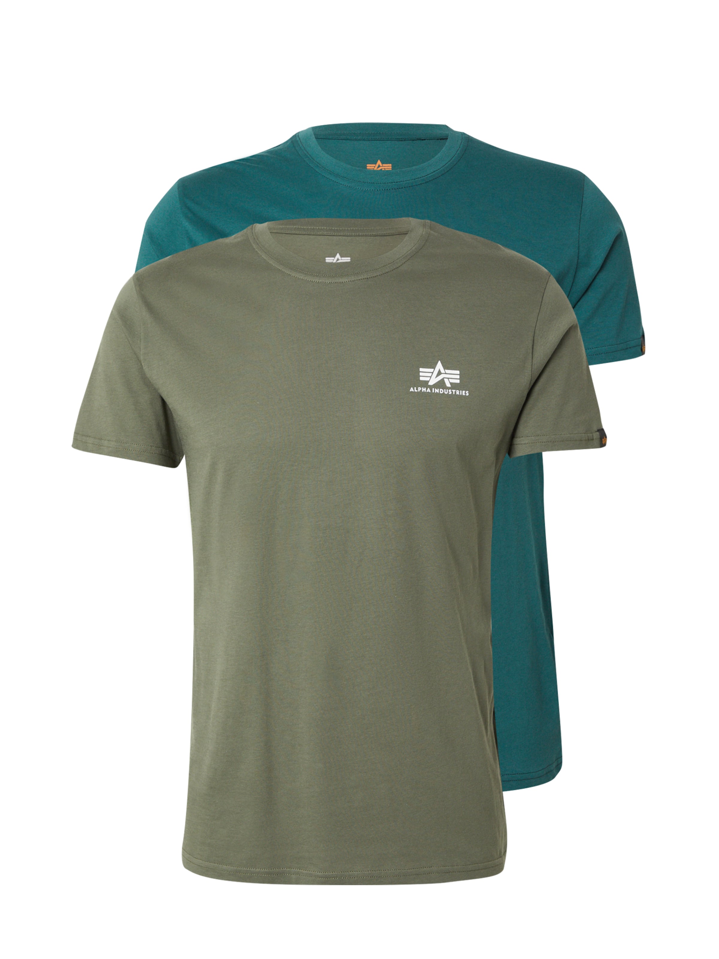 ALPHA INDUSTRIES Μπλουζάκι σε πράσινο: μπροστά