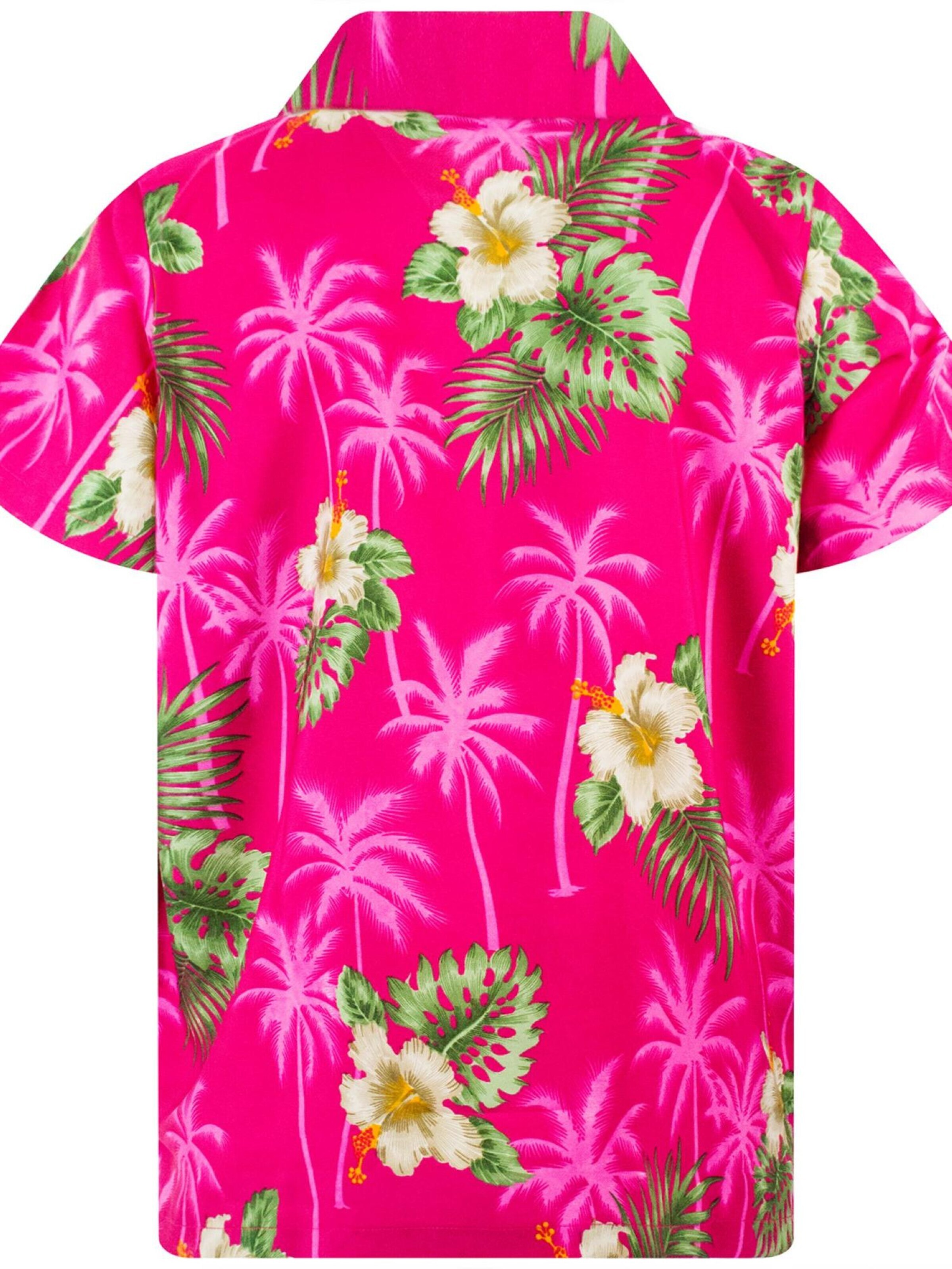 King Kameha Shirt 'Small Flower'‌‌‌‌‌‌‌‌ in Pink