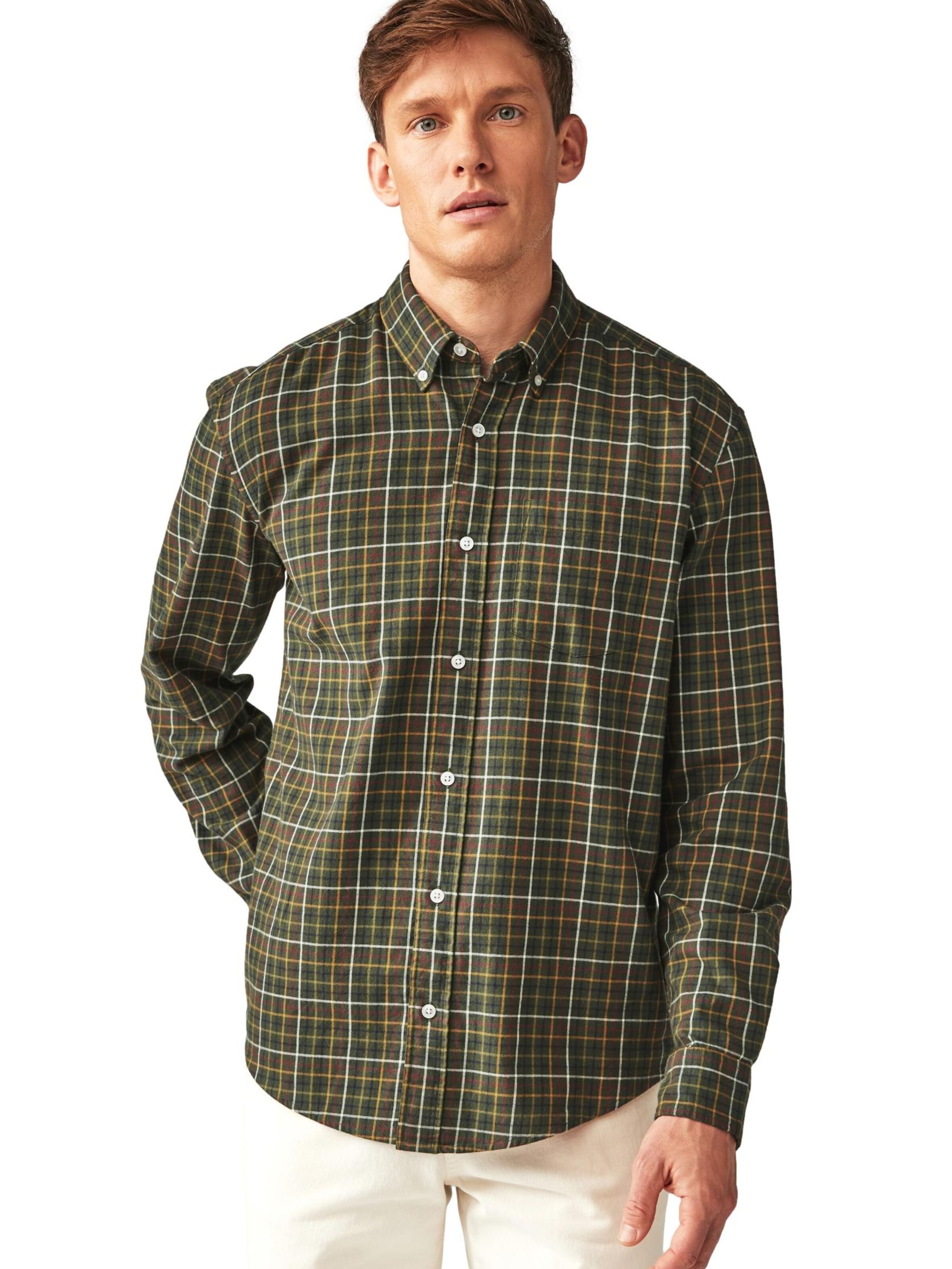 Next Regular fit Πουκάμισο σε πράσινο: μπροστά