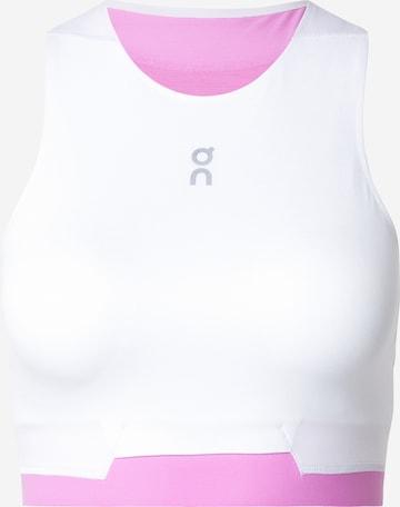 Soutien-gorge de sport On en blanc : devant