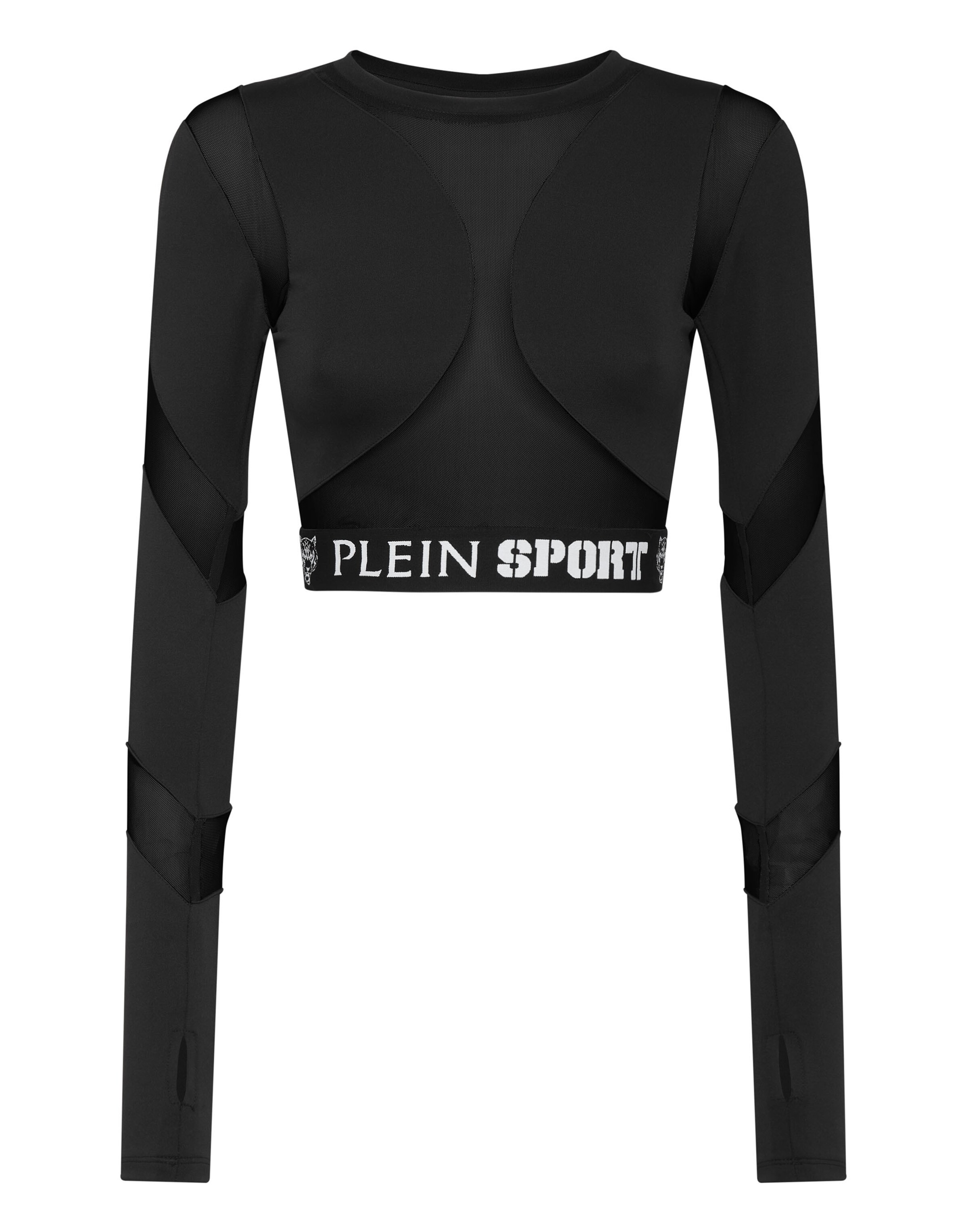 Plein Sport - Top deportivo en negro: frente