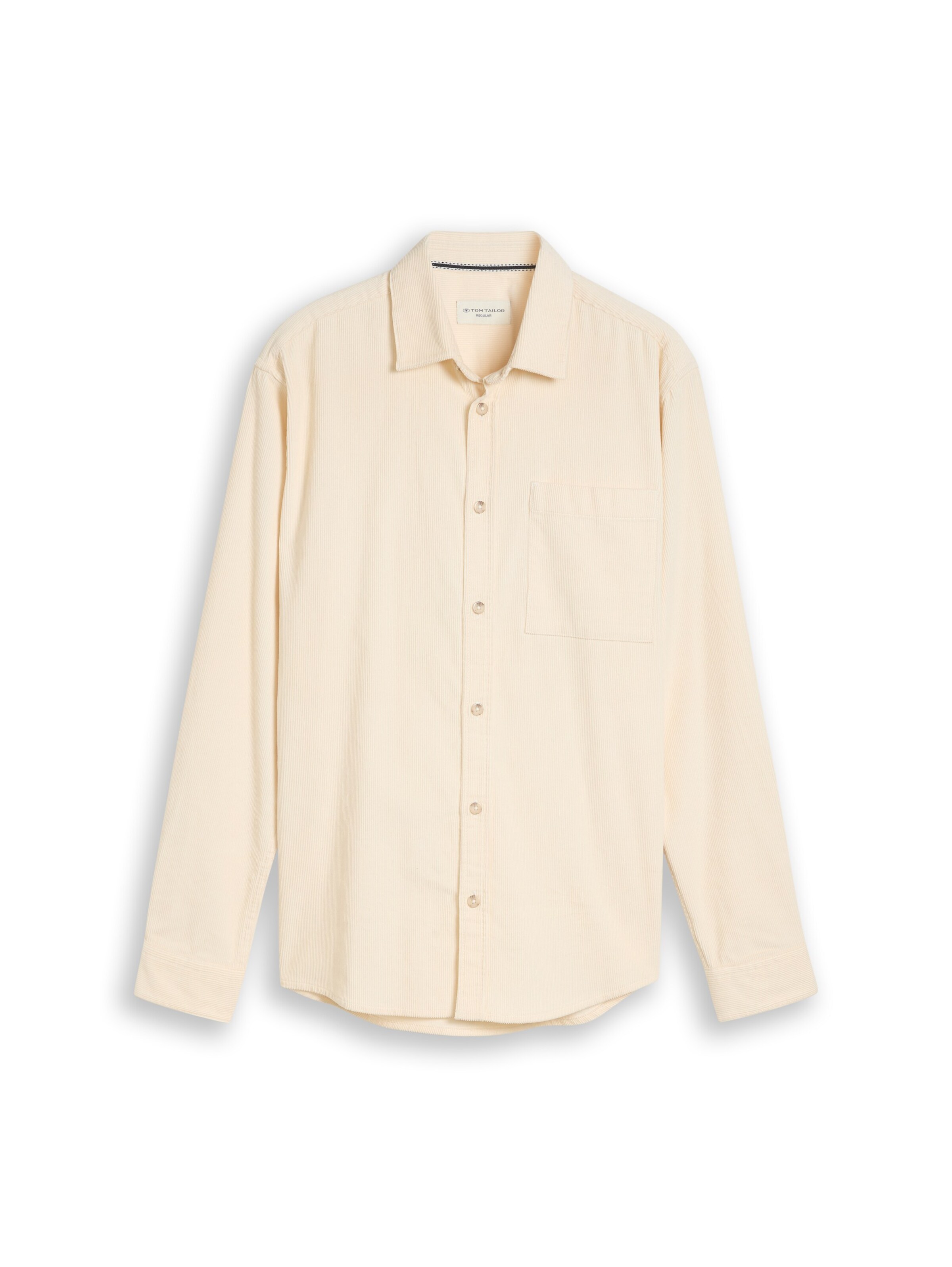 TOM TAILOR Regular fit Overhemd in Beige: voorkant