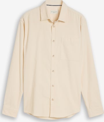 TOM TAILOR Overhemd in Beige: voorkant