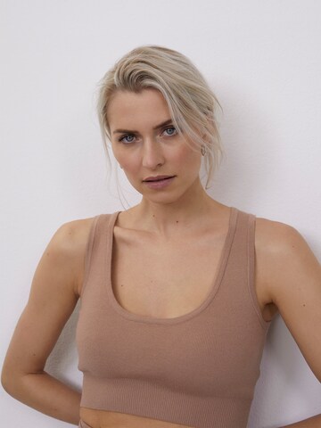 LeGer by Lena Gercke Knitted Top 'Leticia' in Beige