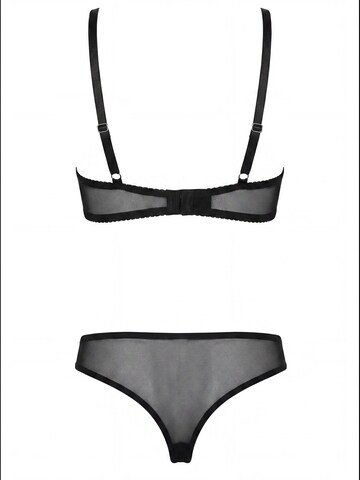 SpaLeXLine Balconette Wäsche-Sets 'SX1022 2pcs set black S/M'‌‌‌‌‌‌ in Schwarz