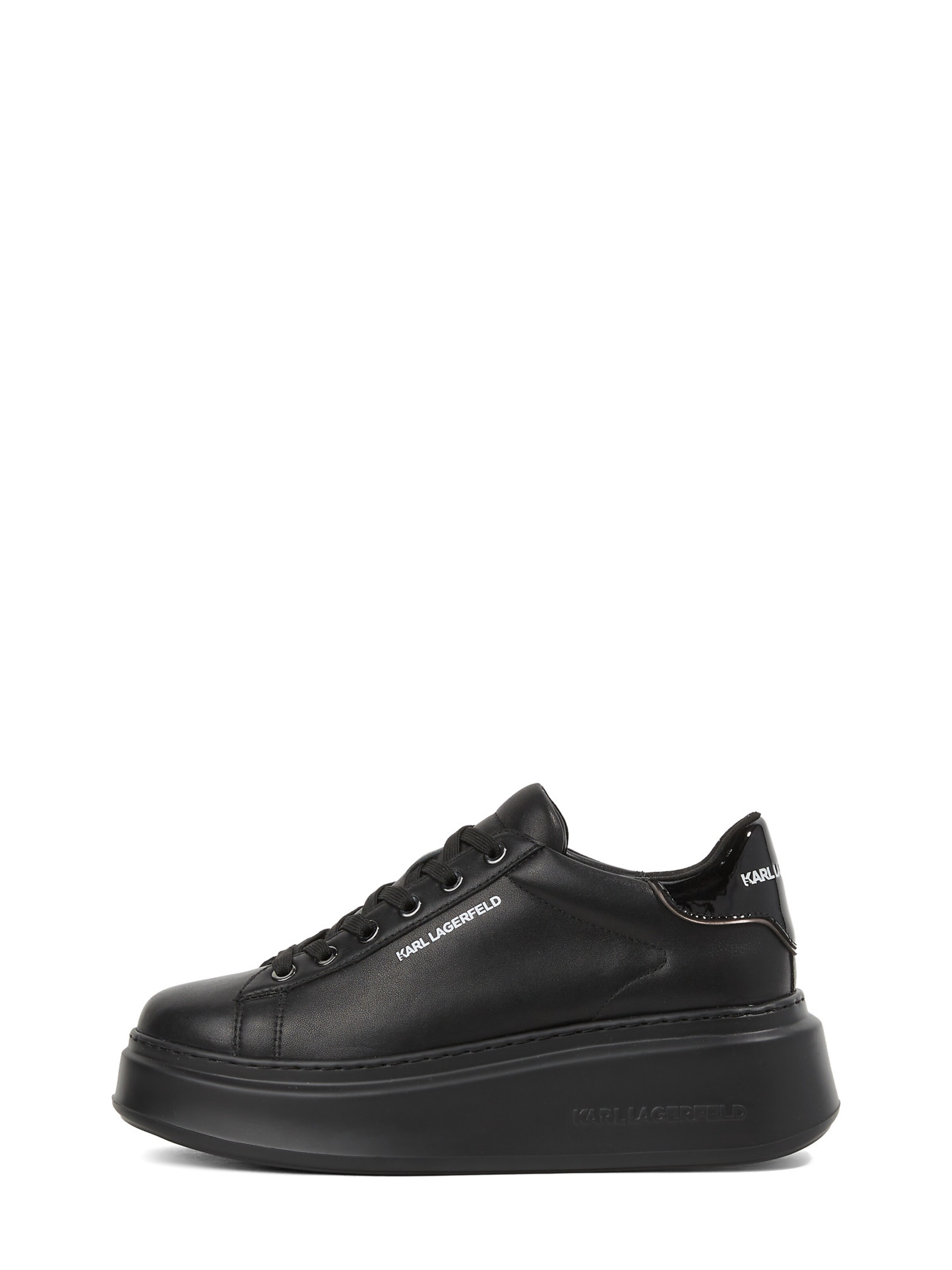 Sneaker low de la Karl Lagerfeld pe negru: față