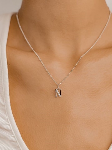 Hey Happiness - Cadena 'Letter N' en plata