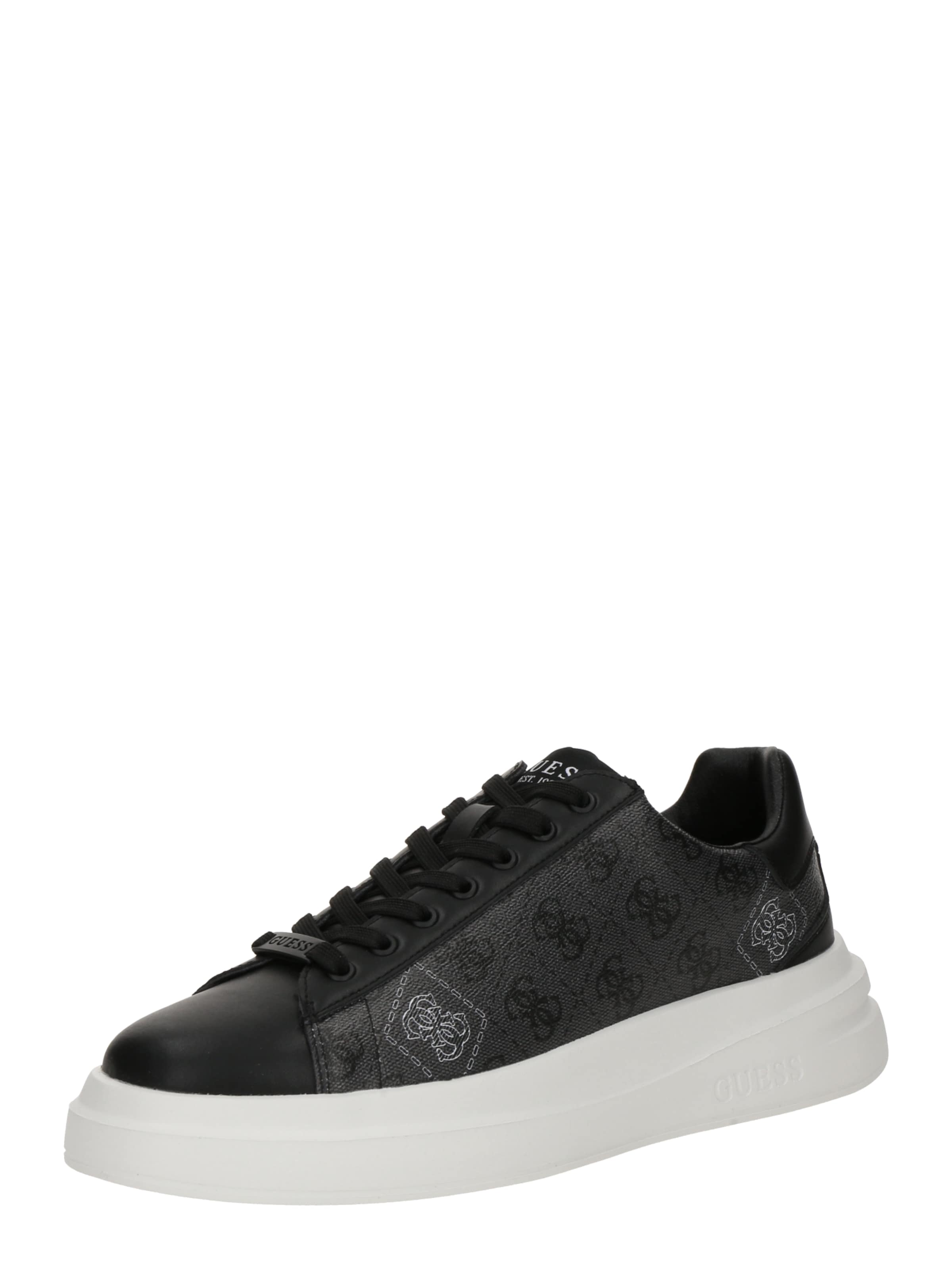 GUESS - Sapatilhas baixas 'ELBA' em preto: frente