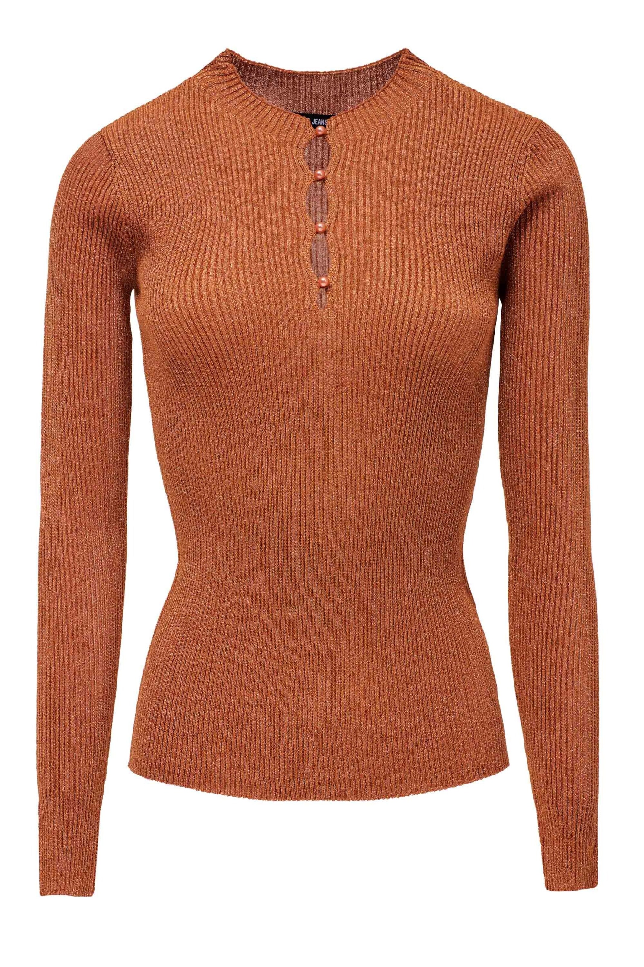 Salsa Jeans Trui in Oranje: voorkant