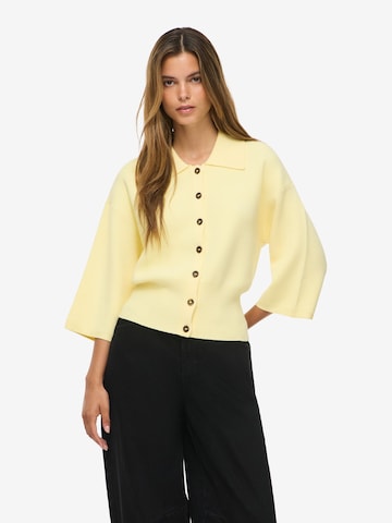 Noisy may - Cárdigan en amarillo: frente