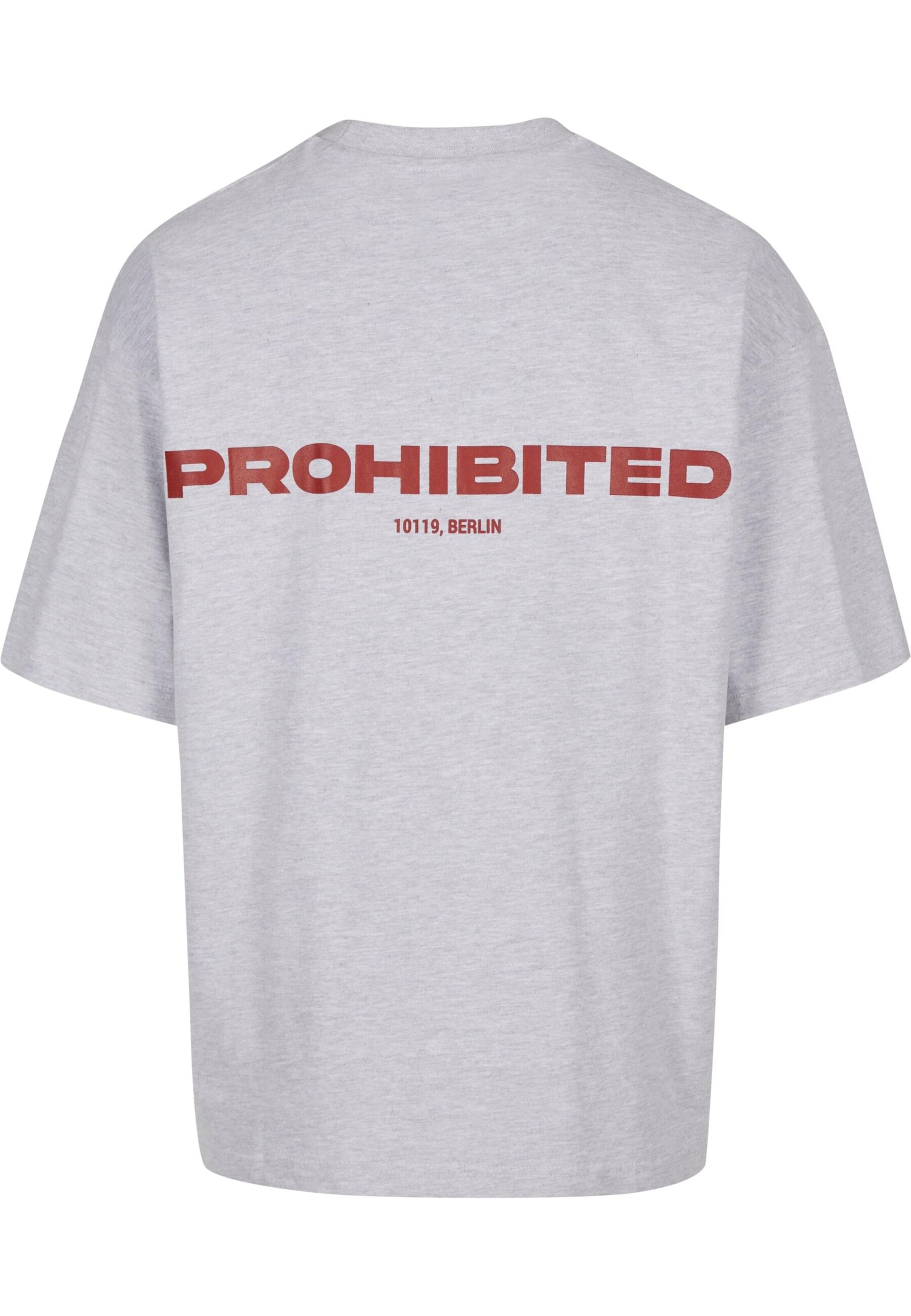 T-Shirt Prohibited en gris