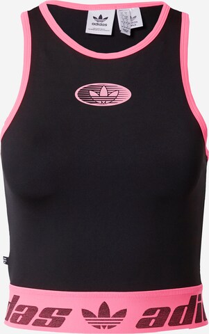 ADIDAS ORIGINALS Top 'Multiple Logo' in Black: front