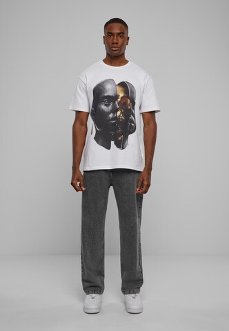 Forgotten Faces Shirt 'Splitted' in Weiß