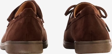 Slipper 'LBS-Schnürmokassin' di Super Mode in marrone