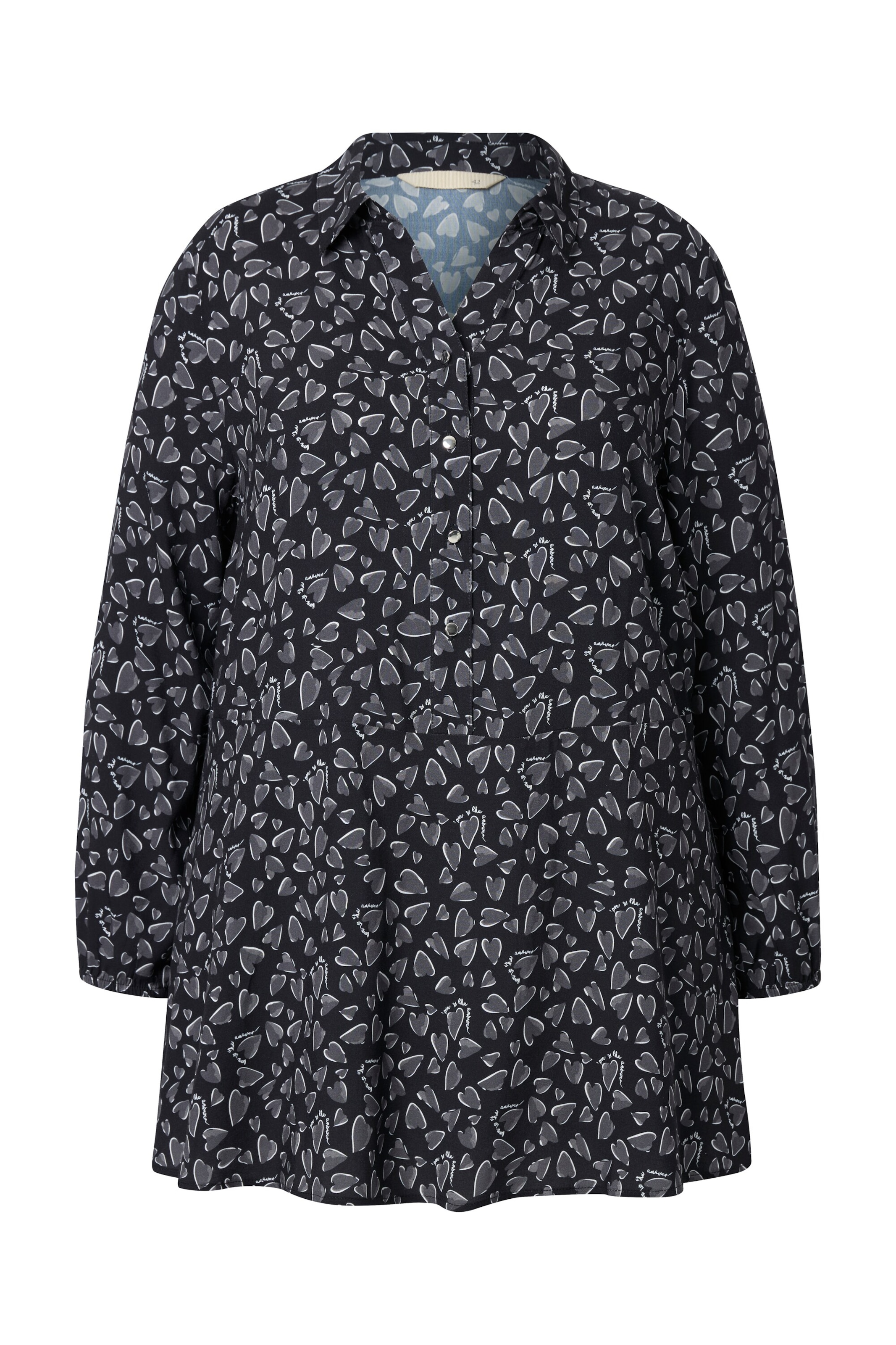 MIAMODA Schlupfbluse in Grau: Vorderseite