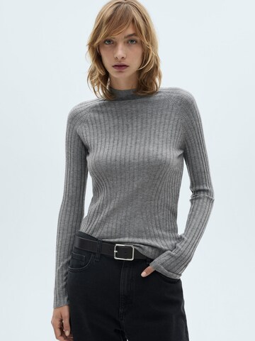 MANGO Pullover 'MAFLURRY' in Grau: Vorderseite
