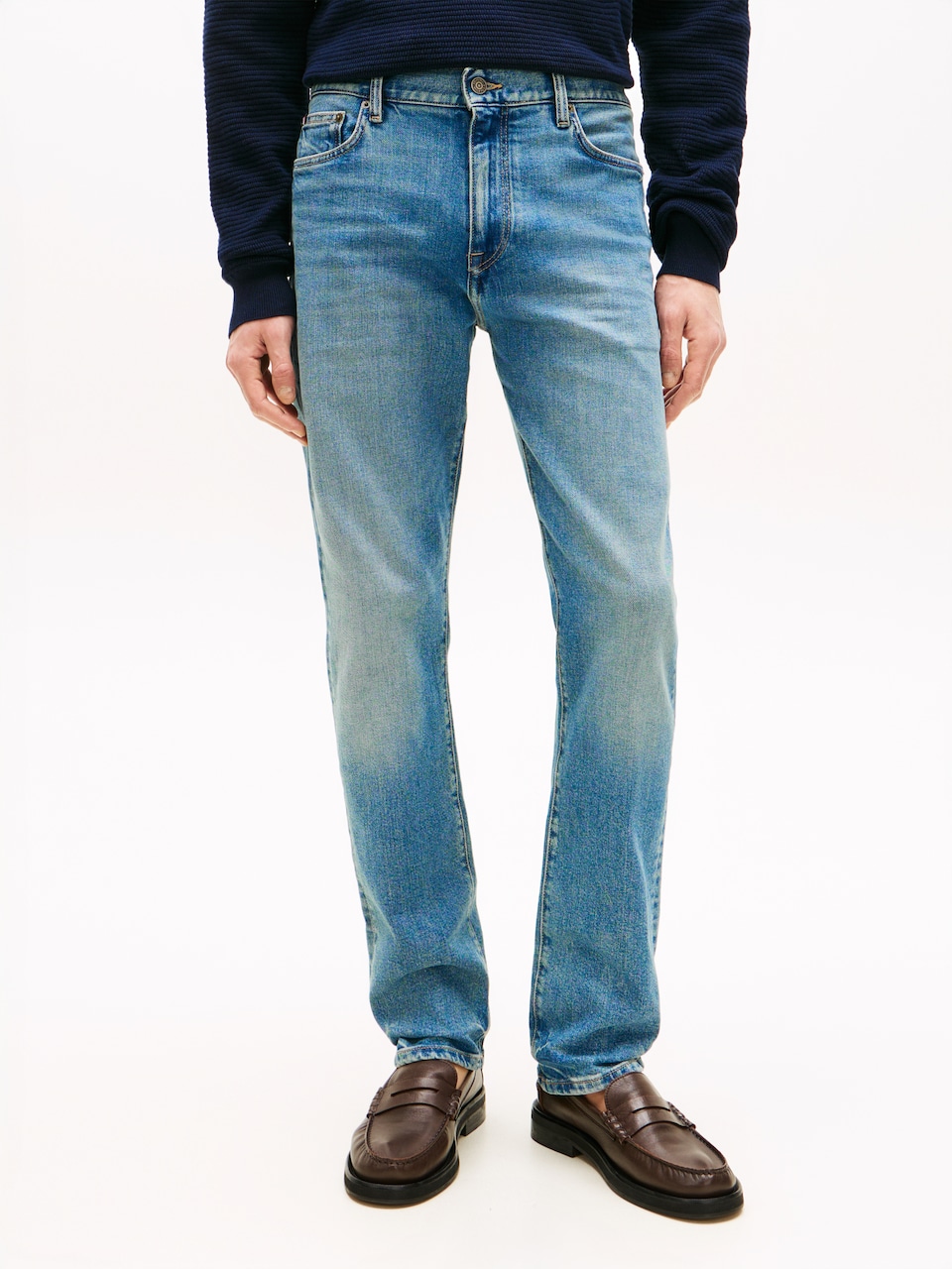 Regular Jeans 'DENTON' de la TOMMY HILFIGER pe albastru: față