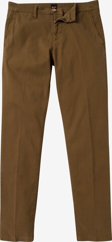BOSS Regular Chino Pants in Brown: front