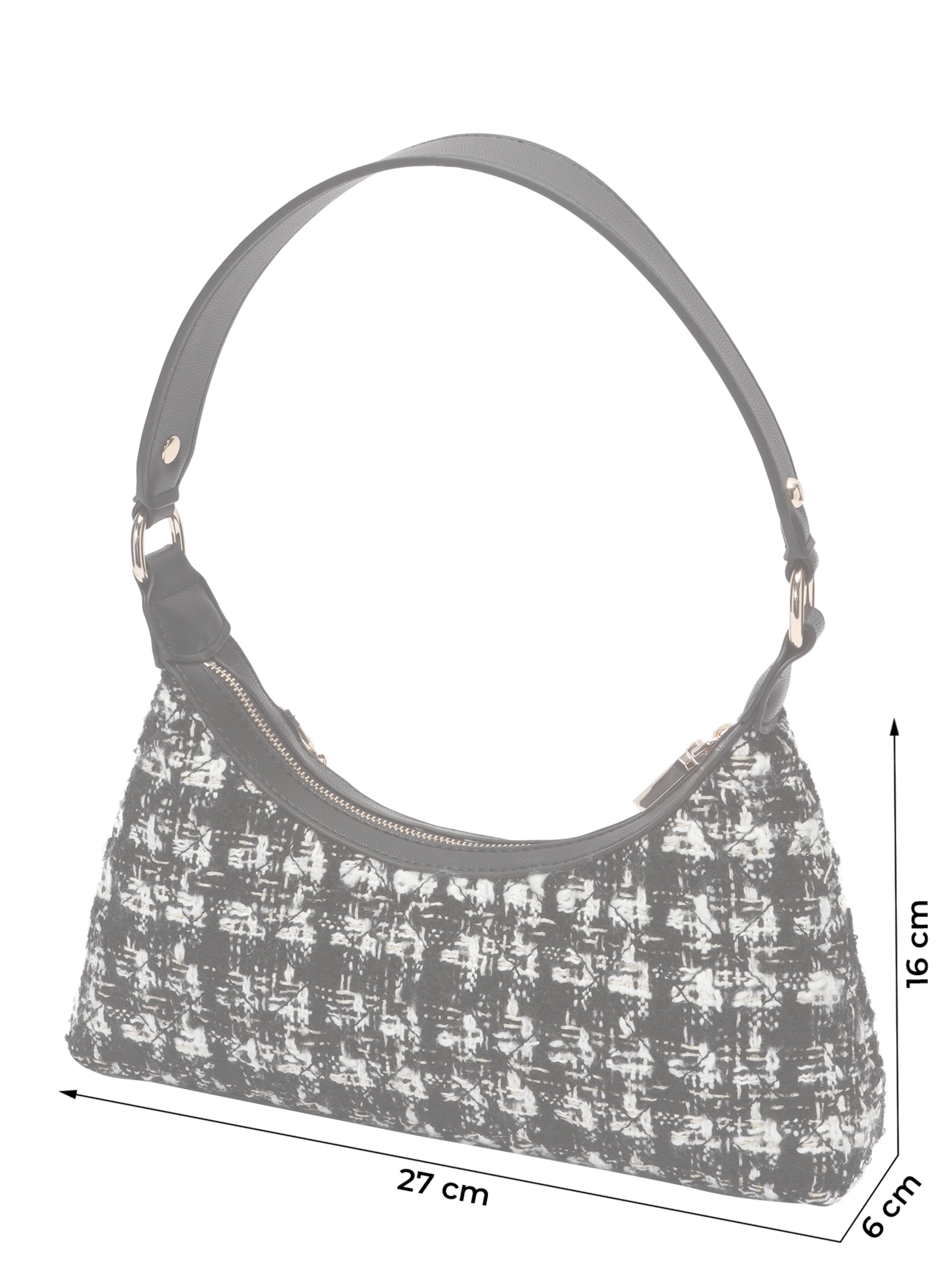 Sac bandoulière 'EVERLEE TOP ZIP SHOULDER BAG' GUESS en noir