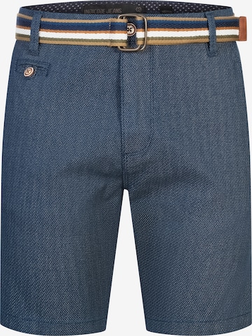 INDICODE JEANS Regular Shorts 'Thews' in Blau: Vorderseite