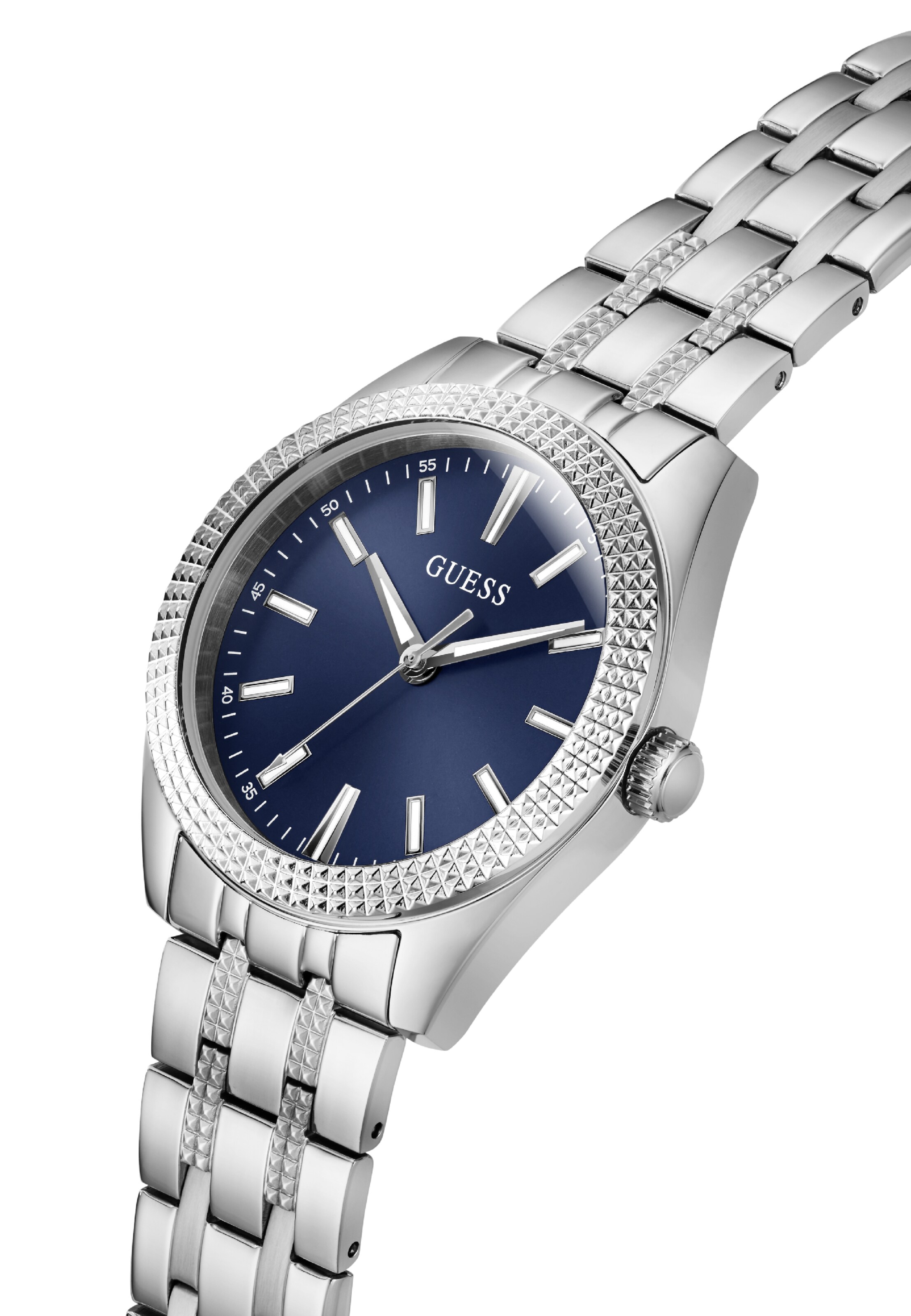 GUESS Analoog horloge ' PERCY ' in Zilver