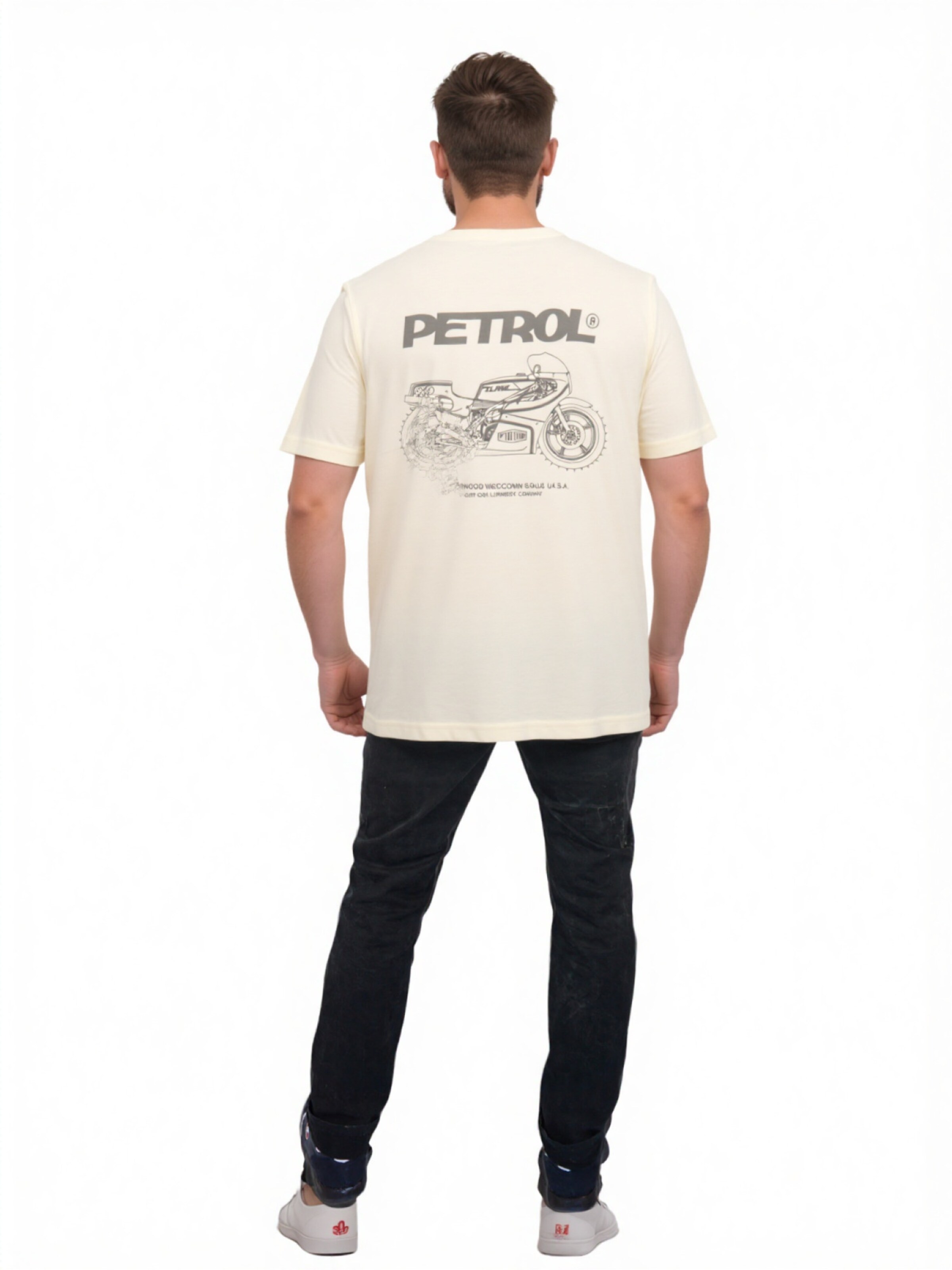 T-Shirt Petrol Industries en blanc