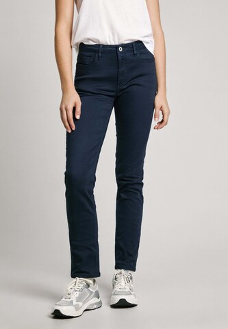 Pepe Jeans Slimfit Jeans ' THELMA ' in Blauw: voorkant