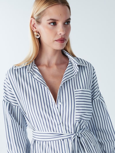 Abito camicia 'Blair' BWLDR di colore blu ultramarino / bianco, Visualizzazione prodotti