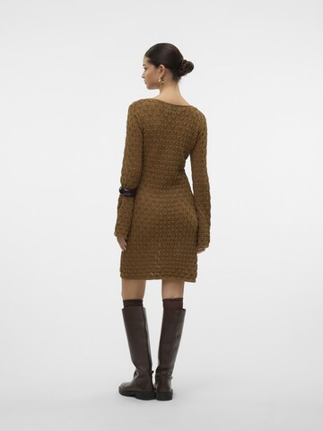 VERO MODA Strikkjole 'VMRani' i brun