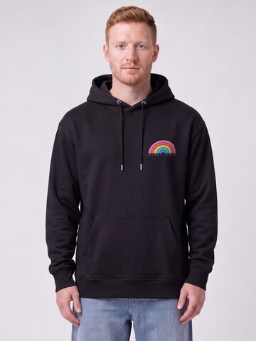 Sweat-shirt ' Women Power ' Watapparel en noir : devant