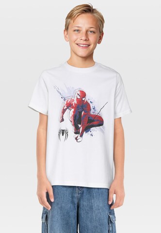 balts Mister Tee T-Krekls 'Spiderman Hang out': no priekšpuses