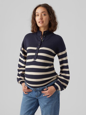 MAMALICIOUS - Pullover 'Carla' em azul: frente