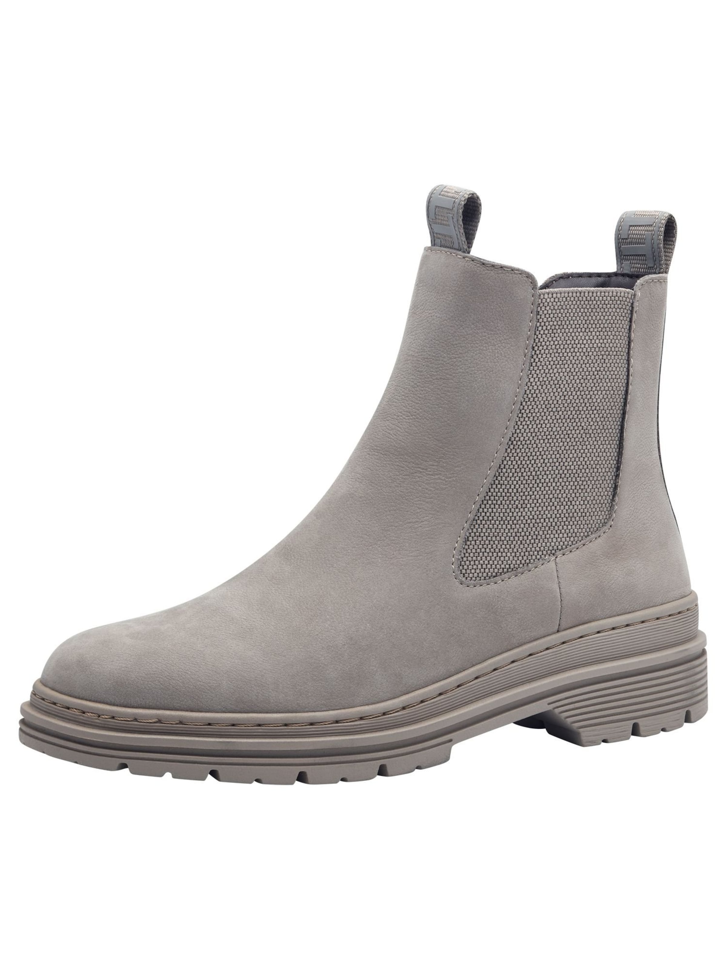 Tamaris Chelsea boots in Grijs: voorkant