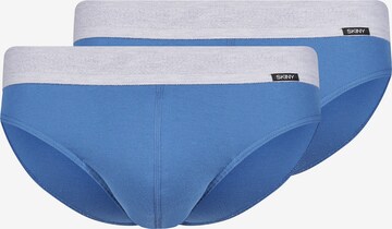 Slip Skiny en bleu : devant