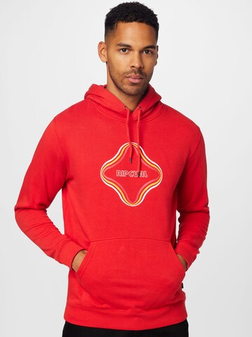 RIP CURL - Sweatshirt de desporto em vermelho: frente