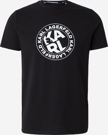 T-Shirt Karl Lagerfeld en noir : devant