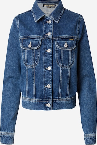 Superdry Tussenjas in Blauw: voorkant