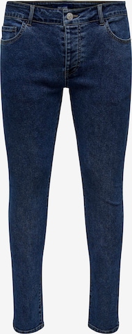 Skinny Jean 'WARP' Only & Sons en bleu : devant